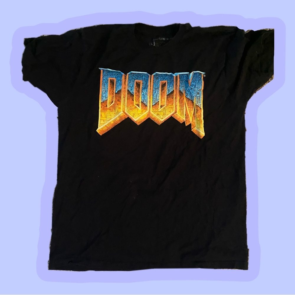 Doom black T-shirt Size L